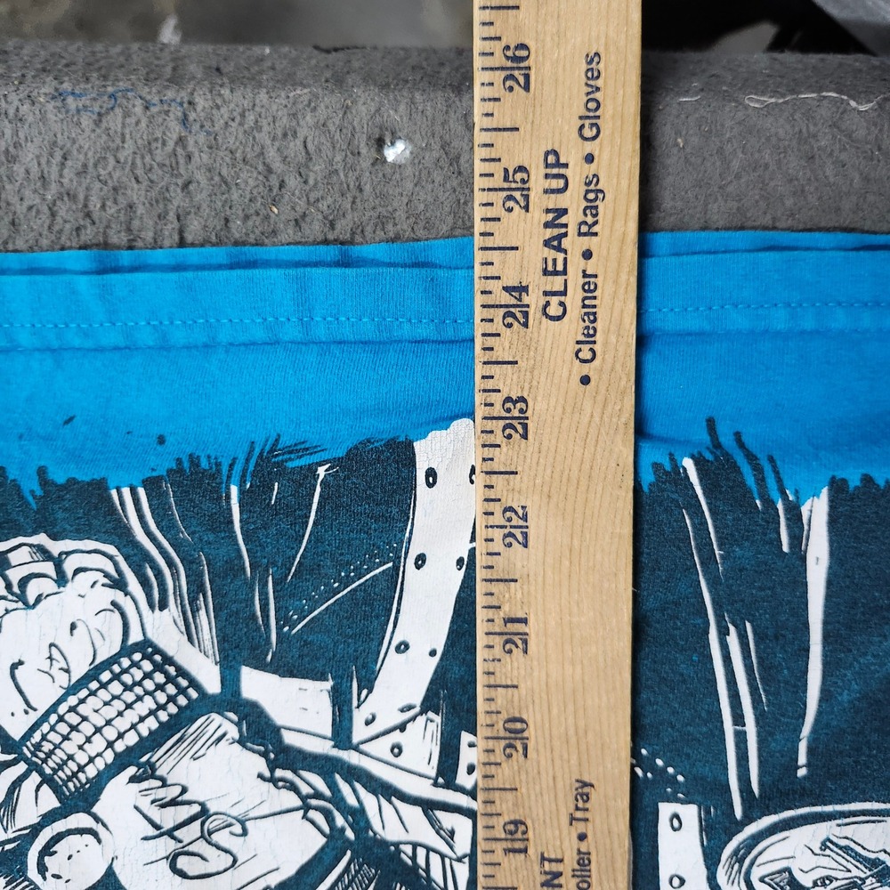Upper Playground John Wayne Lil Wayne Tattoo Graphic Tee Blue Mens Medium - Picture 5 of 6